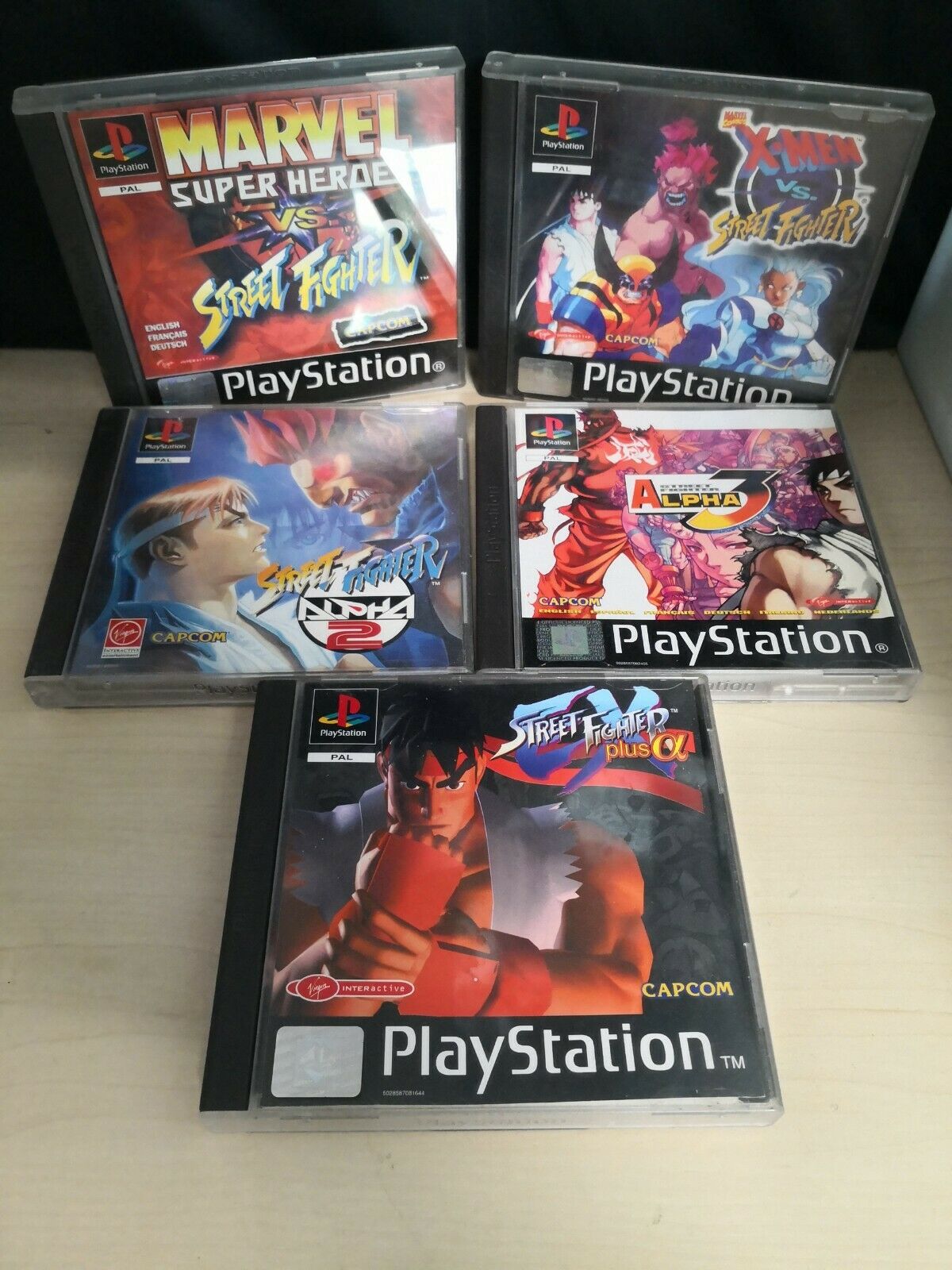 PS1 - Lotto di 5 Giochi Capcom - PAL - COMPLETE - Gamescollection